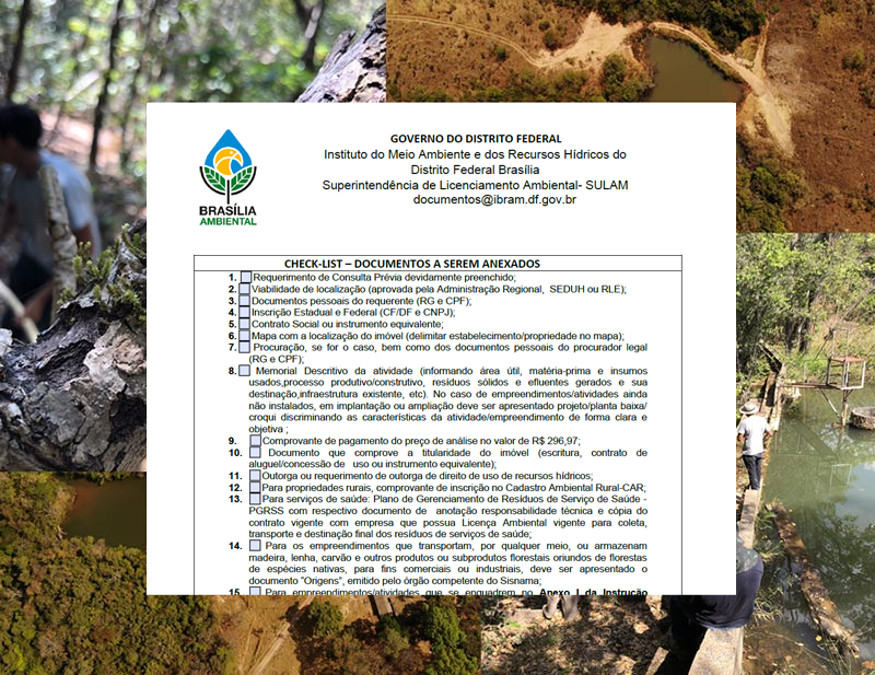 Dispensas, Defesas ambientais e Licenciamentos Dispensa de licenciamento ambiental DF