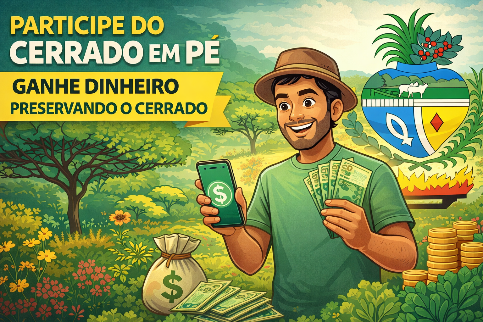 Cerrado em Pé – Ganhe dinheiro preservando áreas nativas do Cerrado